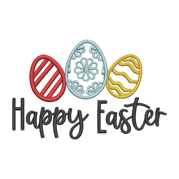 33003866 Embroidery Happy Easter