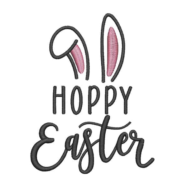 Embroidery Hoppy Easter